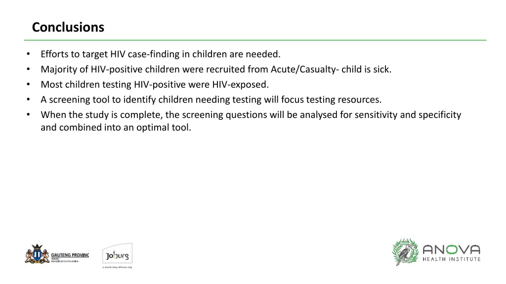 conclusions