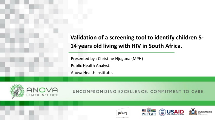 validation of a screening tool to identify