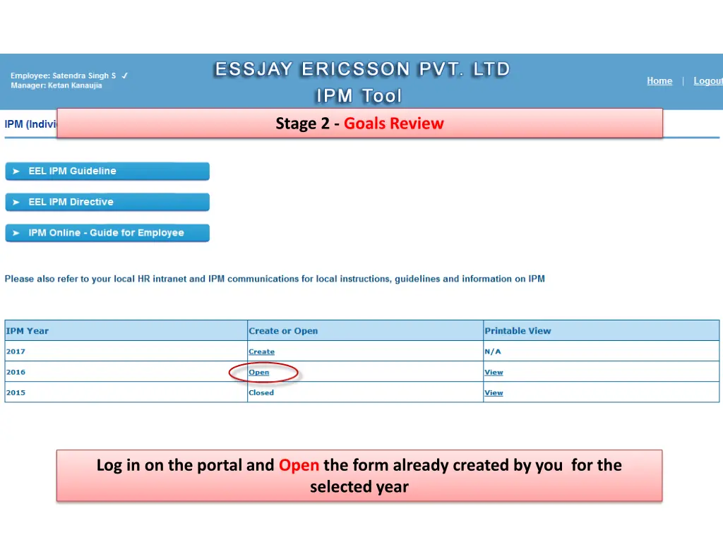 stage 2 goals review