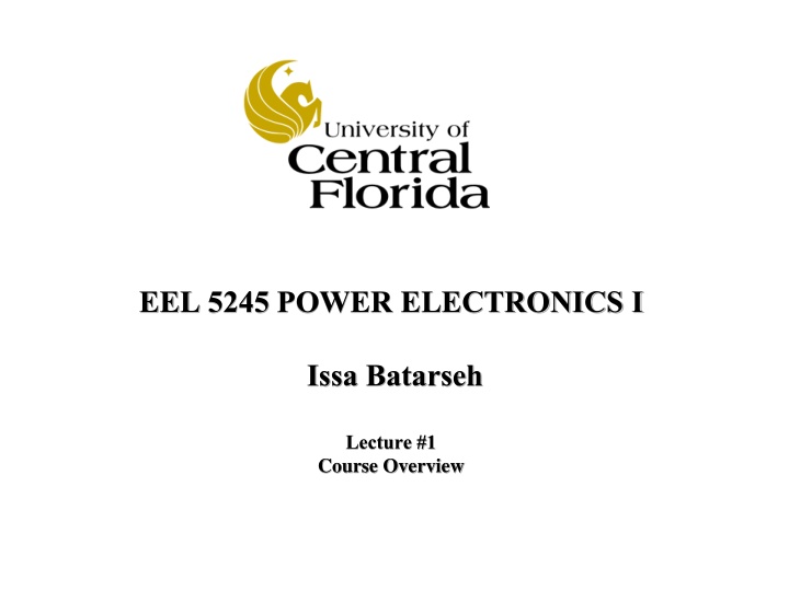 eel 5245 power electronics i