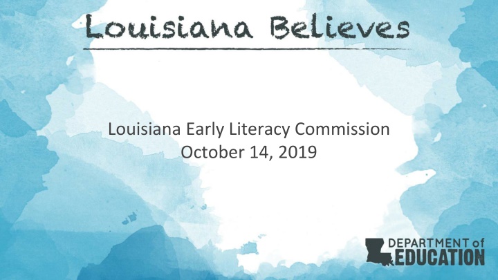 louisiana early literacy commission october