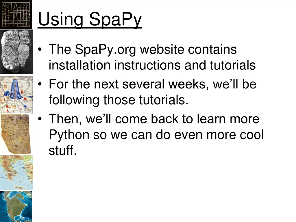 using spapy