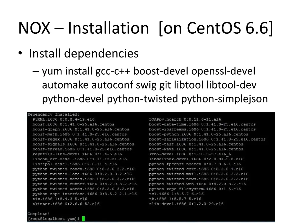 nox installation on centos 6 6