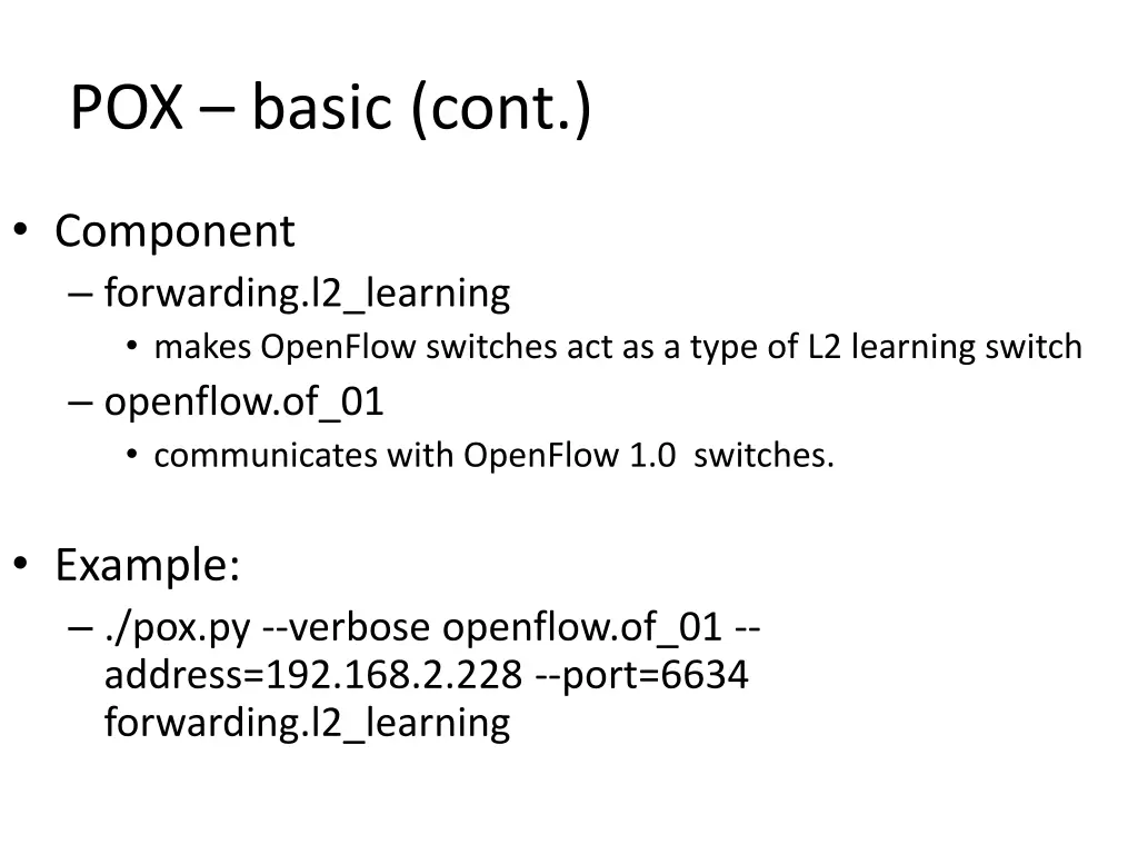 pox basic cont