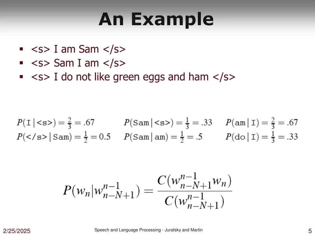 an example
