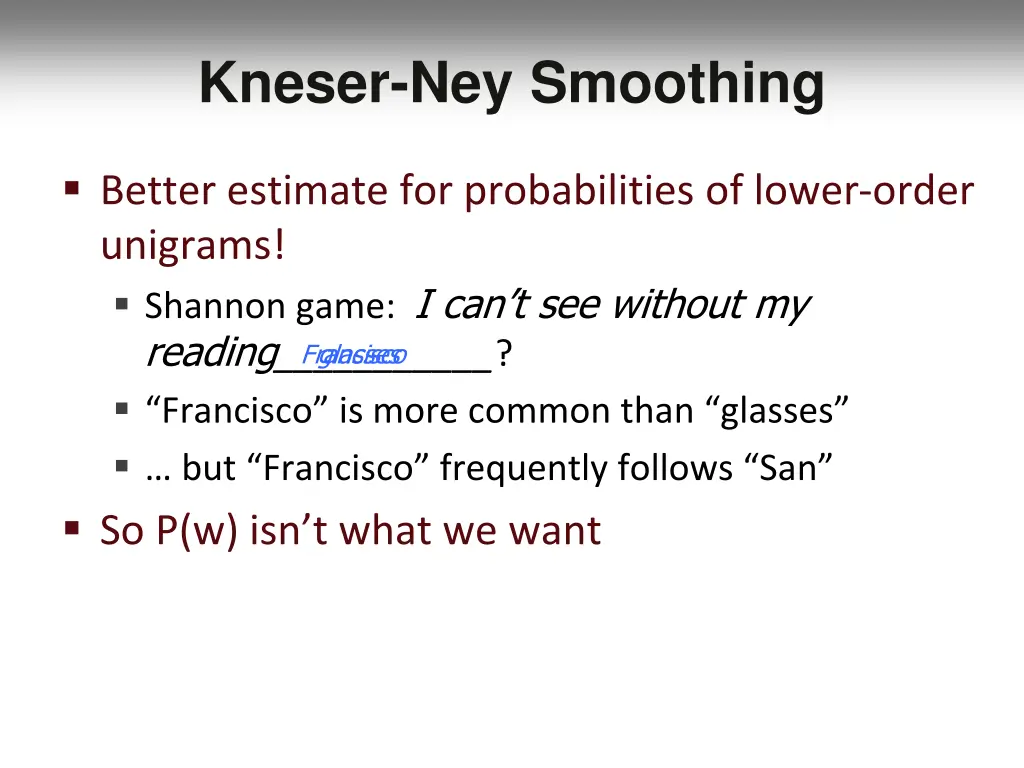 kneser ney smoothing