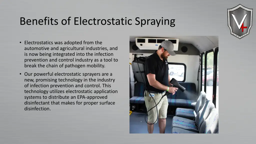 benefits of electrostatic spraying