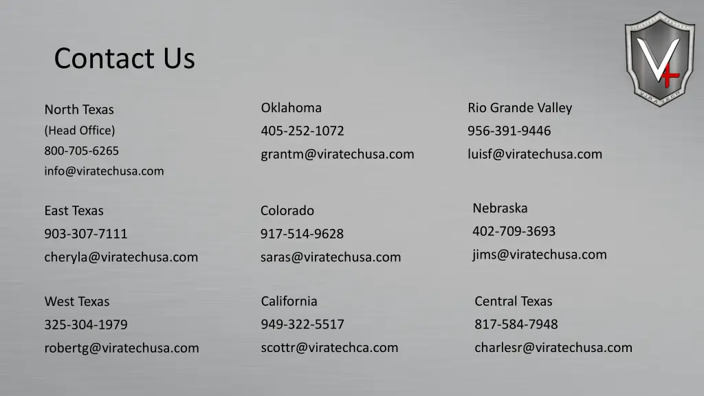 contact us