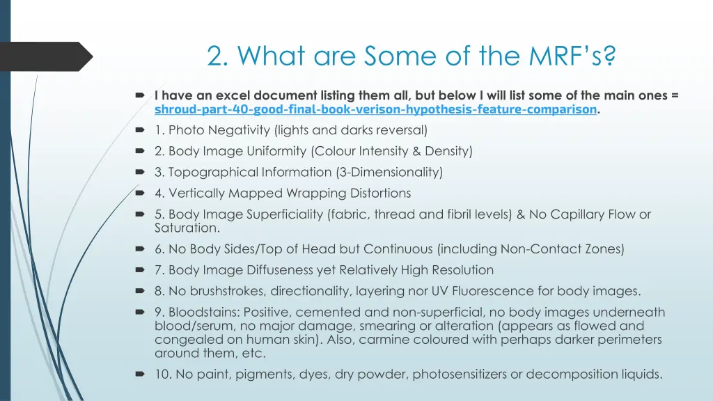 2 what are some of the mrf s