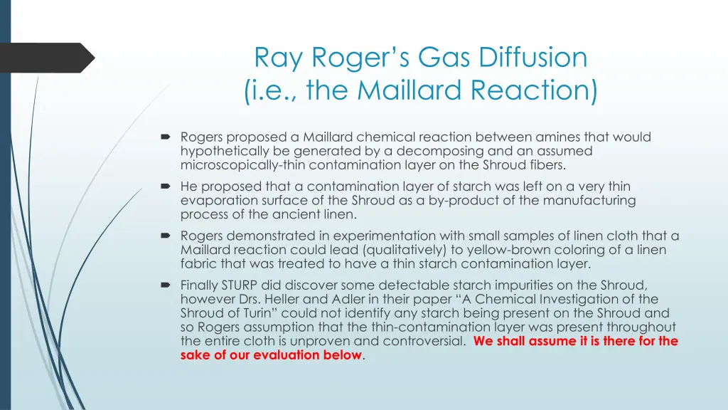 ray roger s gas diffusion i e the maillard