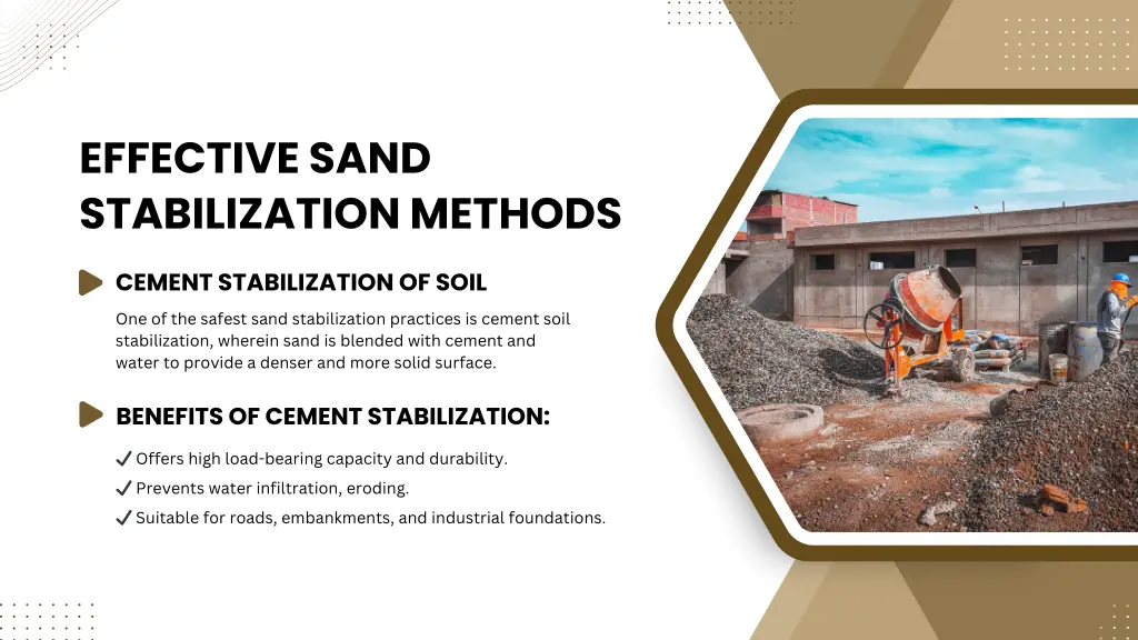 effective sand stabilization methods