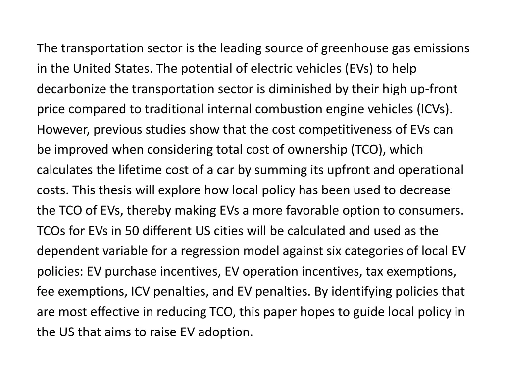 the transportation sector is the leading source