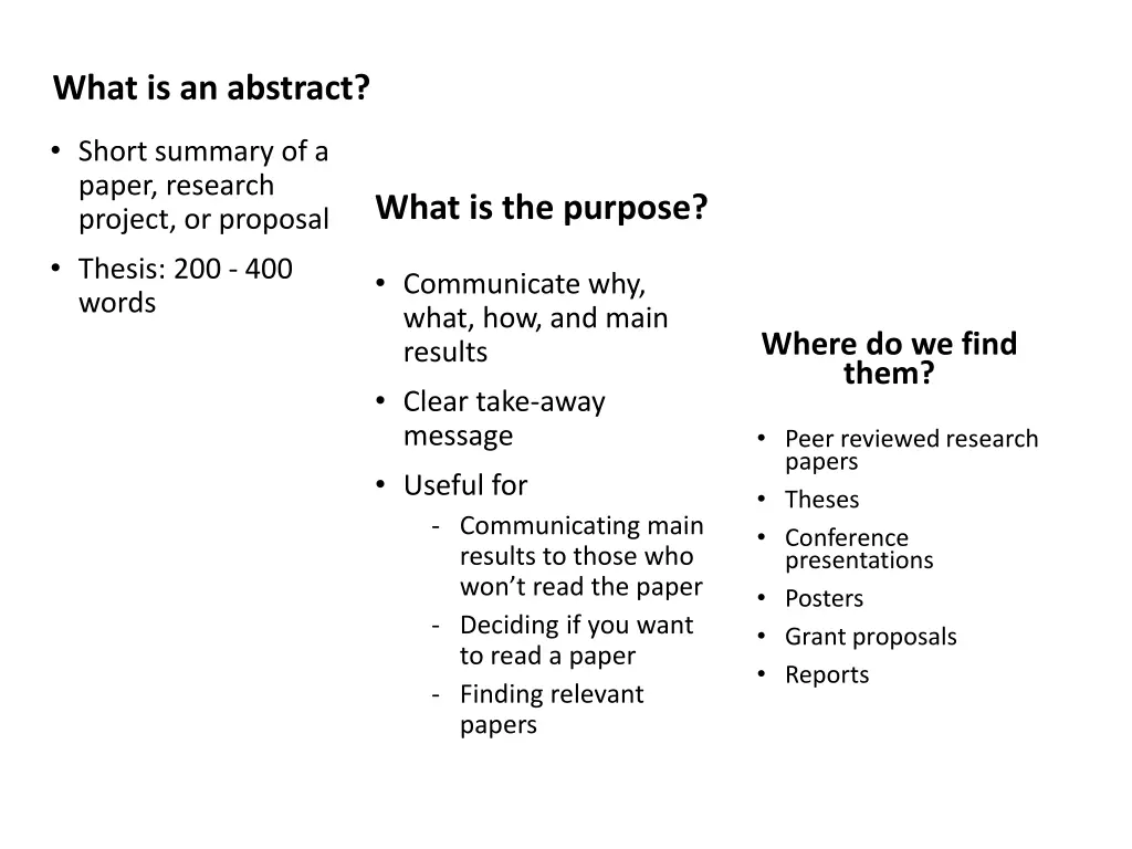 what is an abstract
