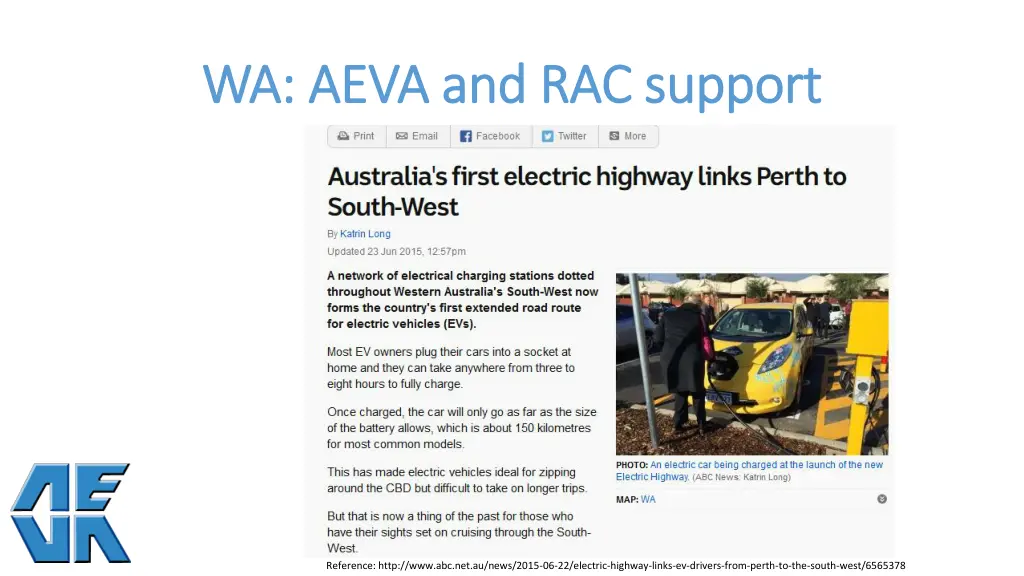 wa aeva and rac support wa aeva and rac support
