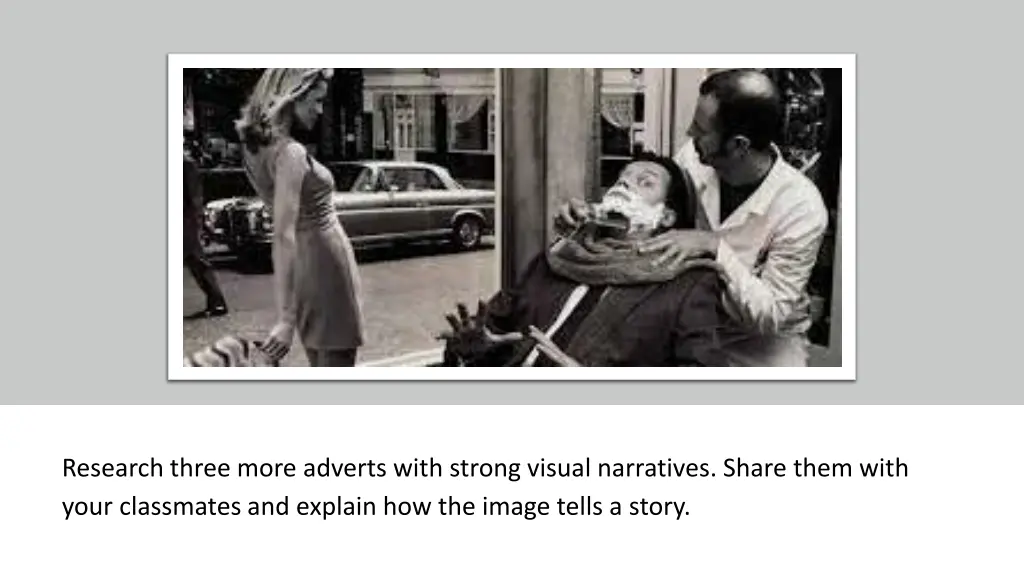 research three more adverts with strong visual