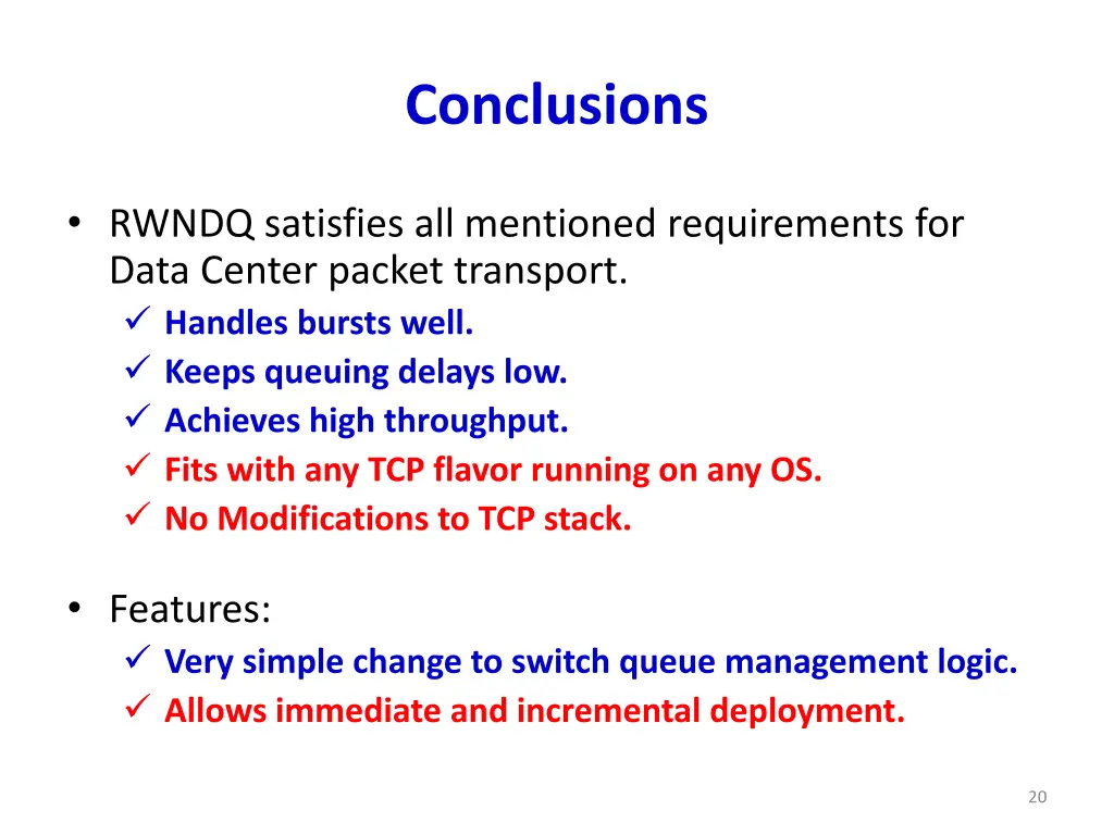 conclusions