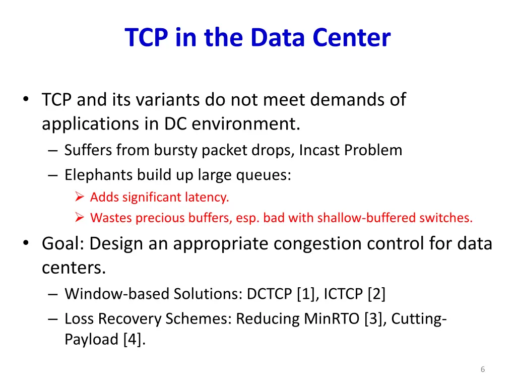 tcp in the data center