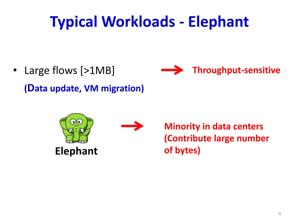 typical workloads elephant