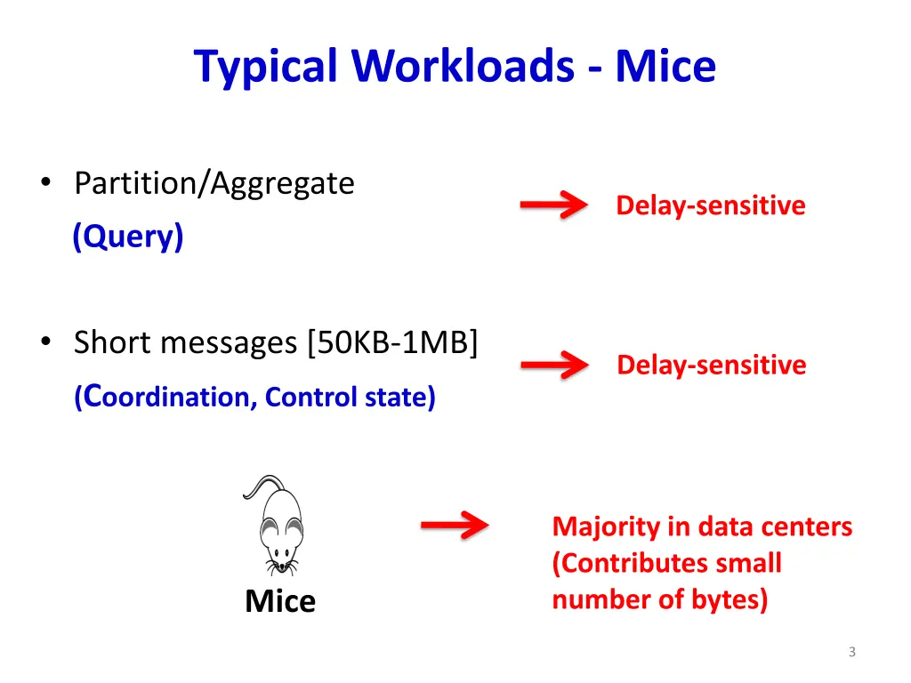 typical workloads mice