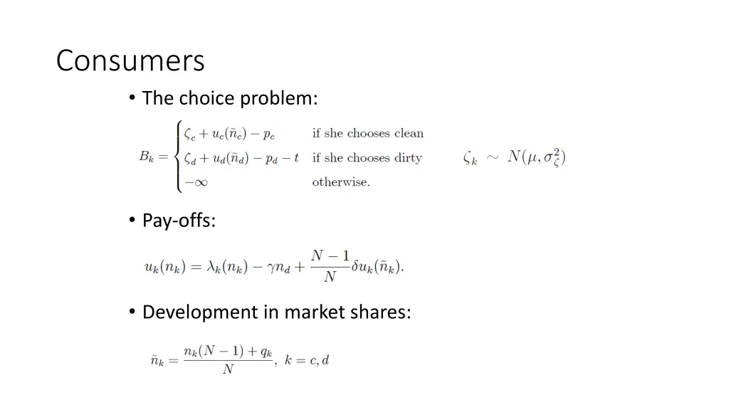 consumers the choice problem