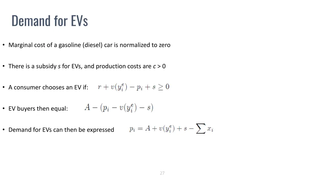 demand for evs
