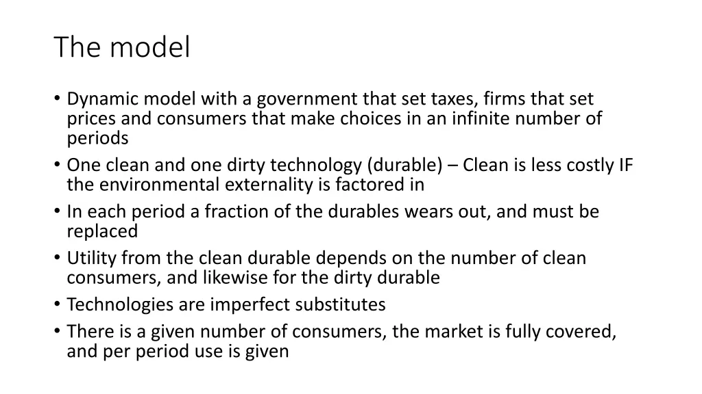 the model
