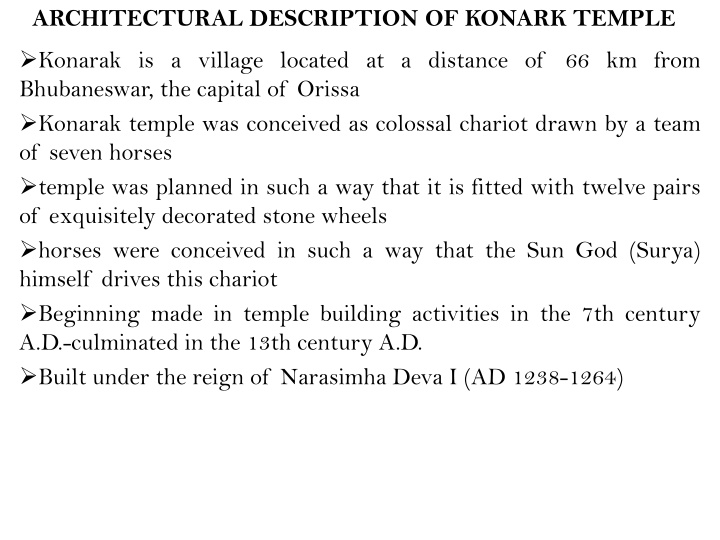 architectural description of konark temple