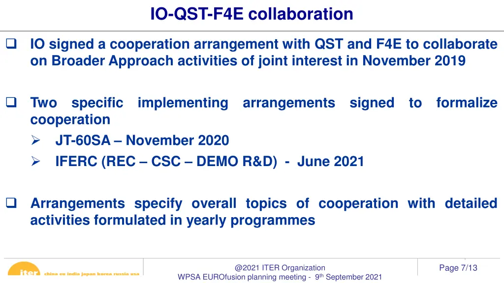 io qst f4e collaboration
