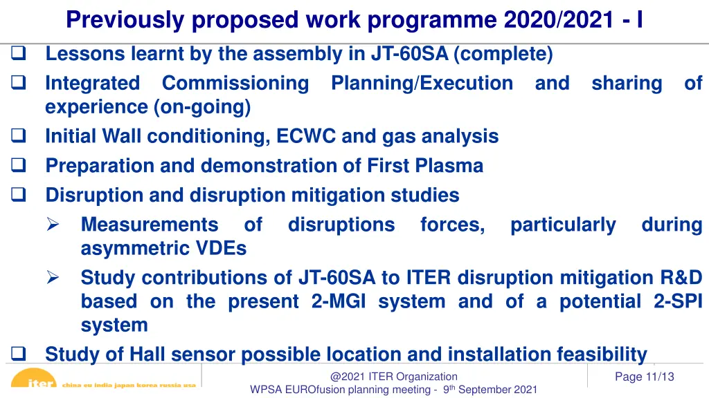 previously proposed work programme 2020 2021