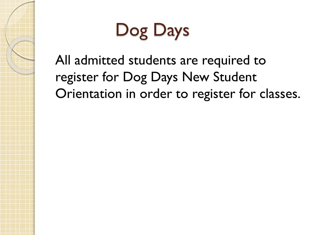 dog days