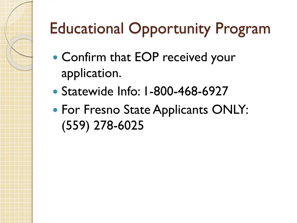 educational opportunity program 1