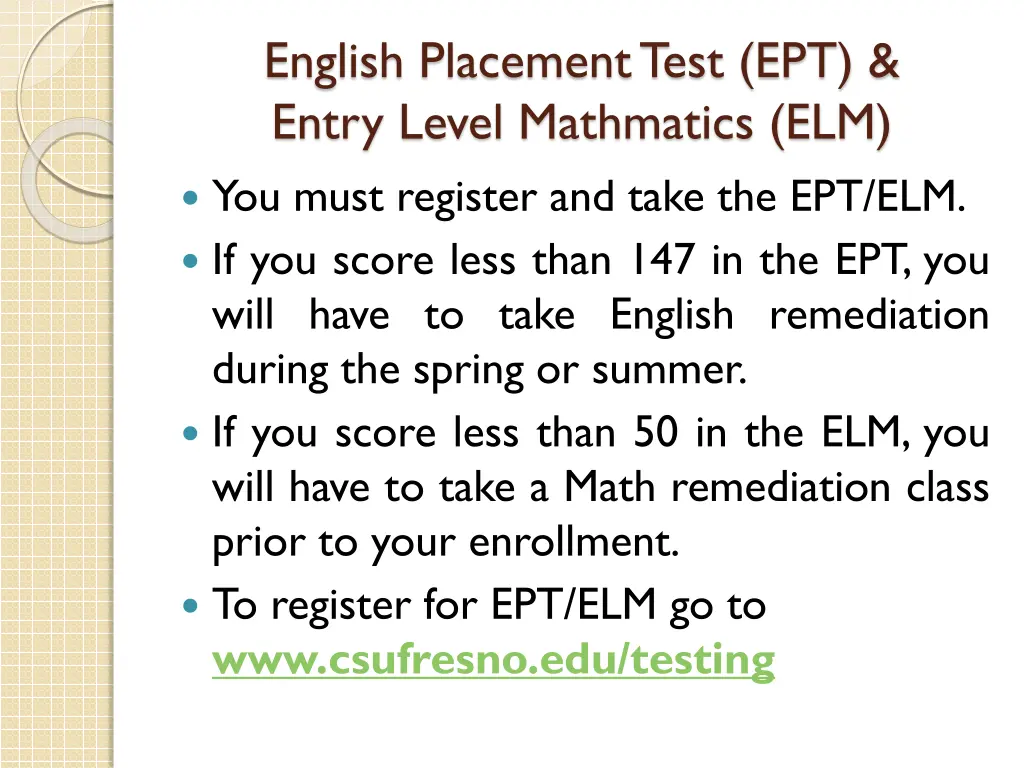 english placement test ept entry level mathmatics