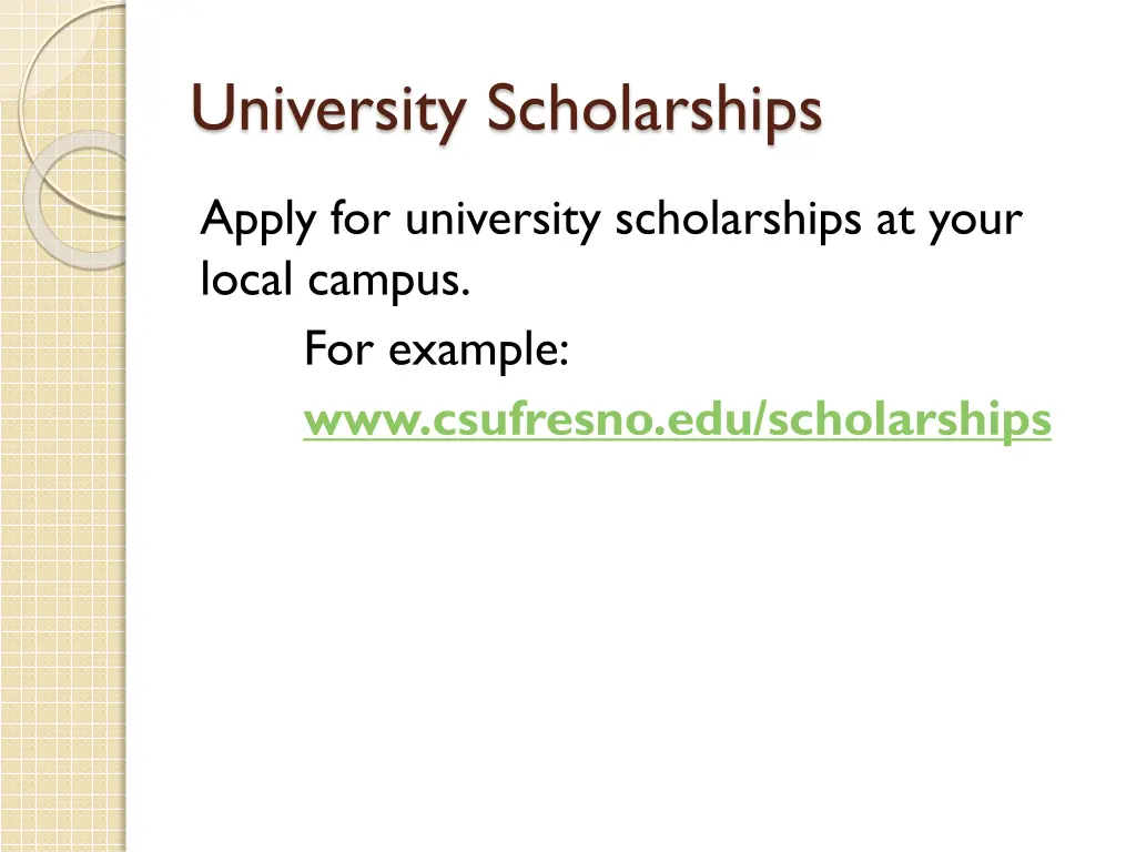 university scholarships