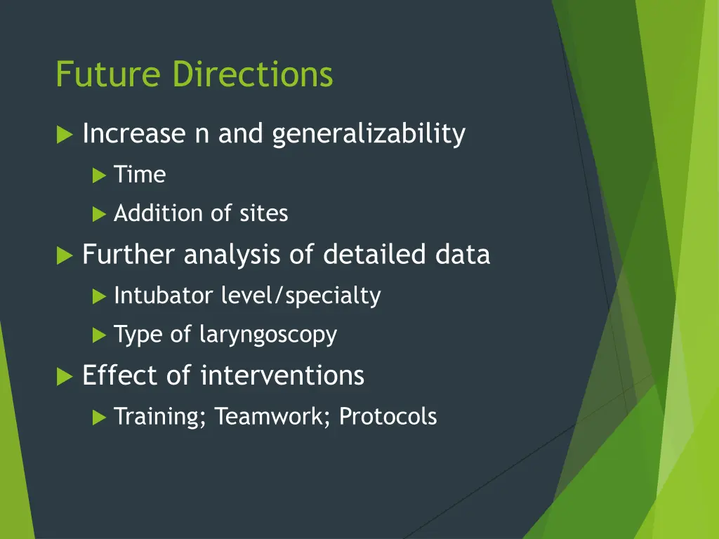 future directions