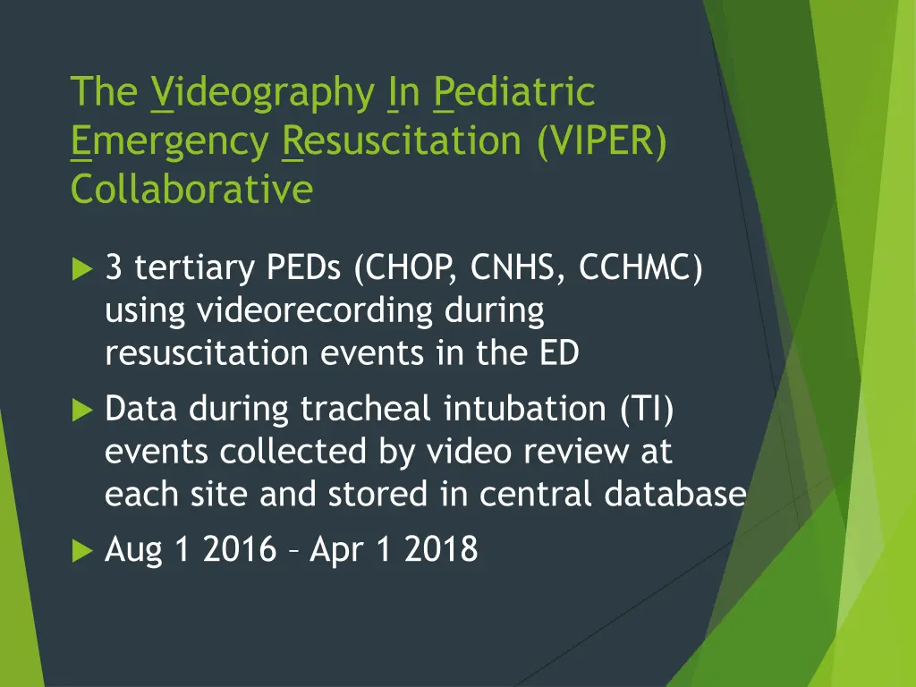 the videography in pediatric emergency