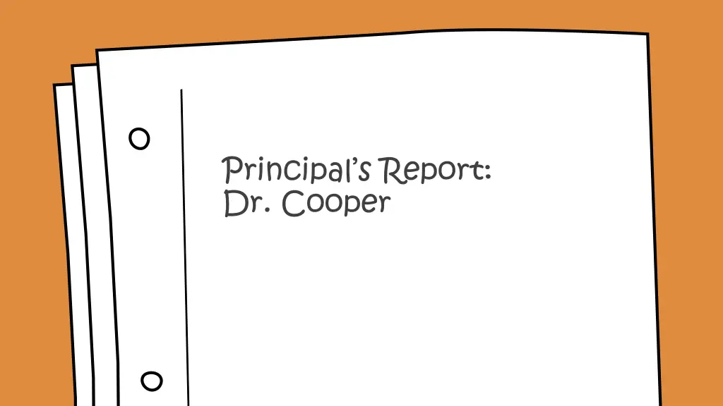 principal s report dr cooper