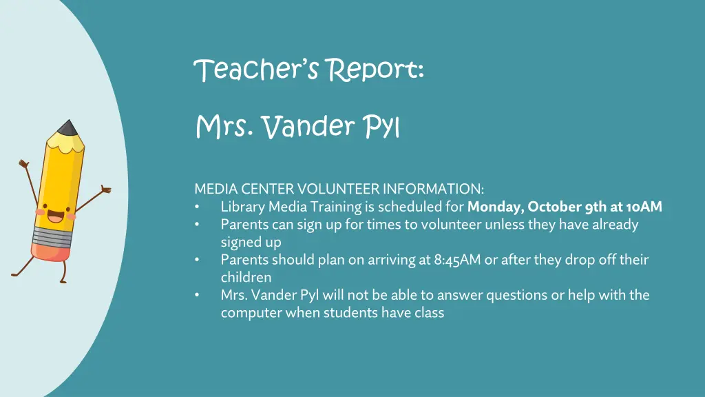 teacher s report