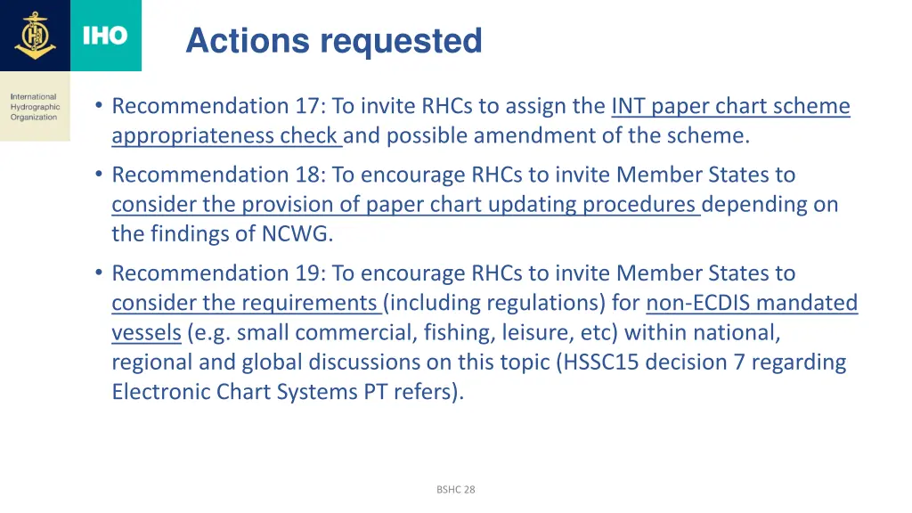 actions requested 4