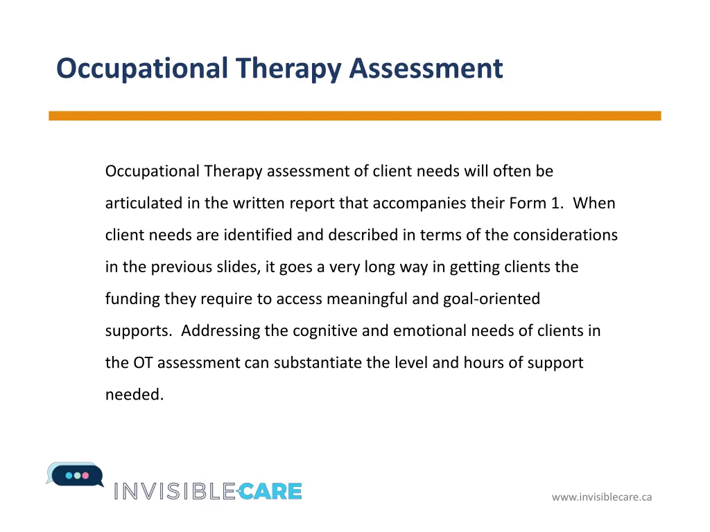 occupational therapy assessment