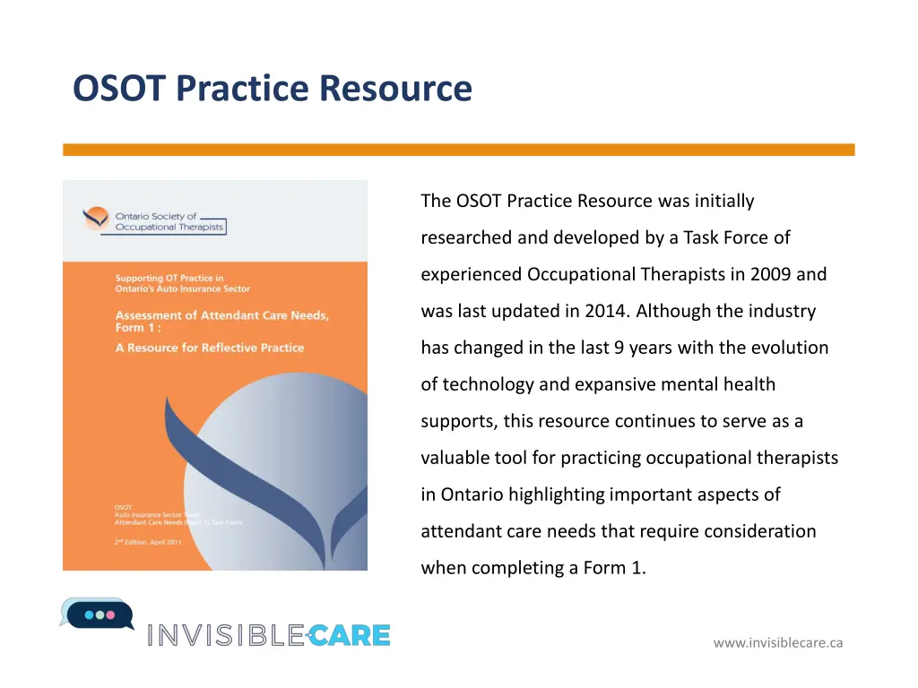 osot practice resource