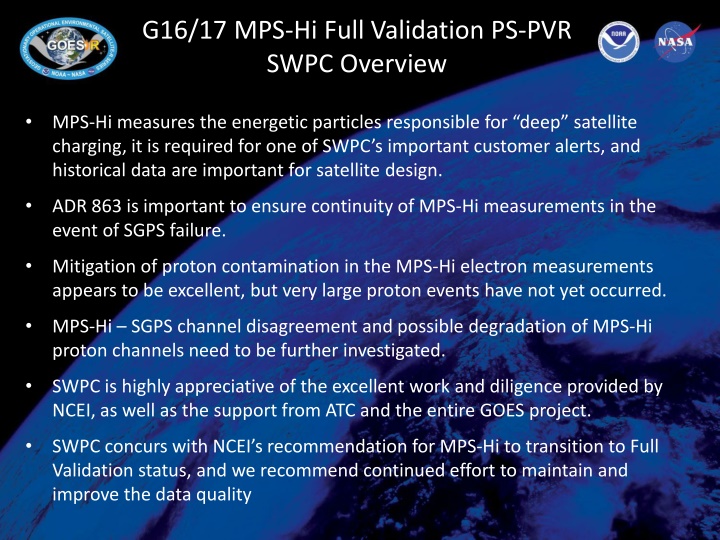 g16 17 mps hi full validation ps pvr swpc overview