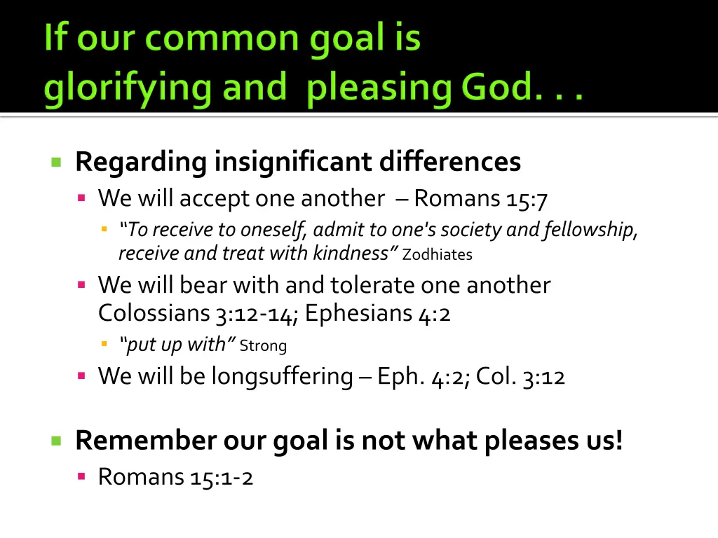 regarding insignificant differences we will