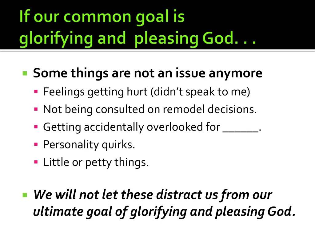 some things are not an issue anymore feelings