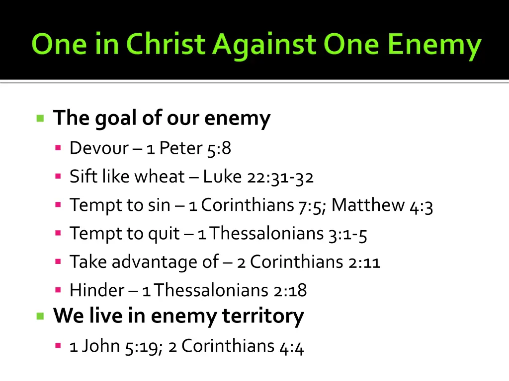 the goal of our enemy devour 1 peter 5 8 sift