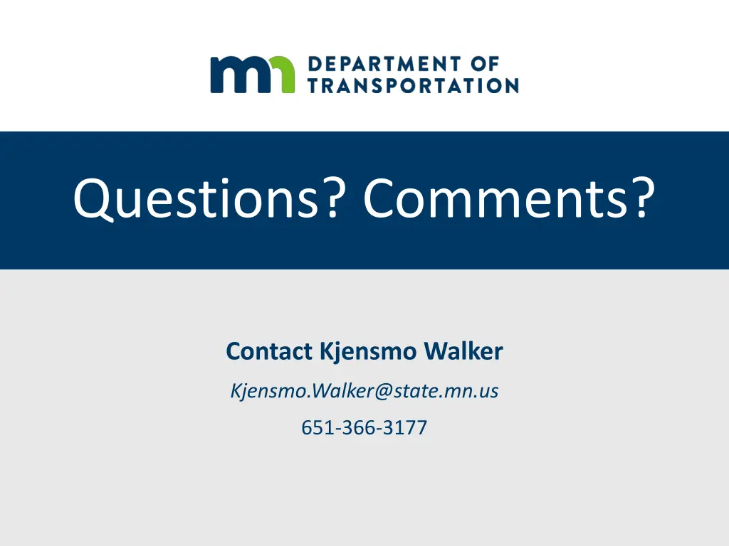 questions comments
