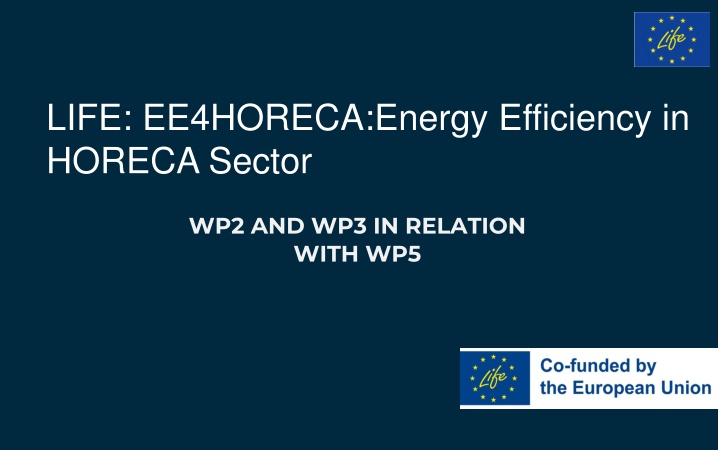 life ee4horeca energy efficiency in horeca sector