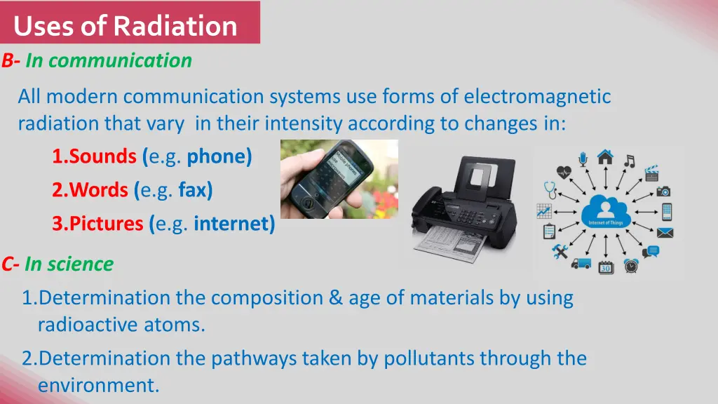 uses of radiation 1