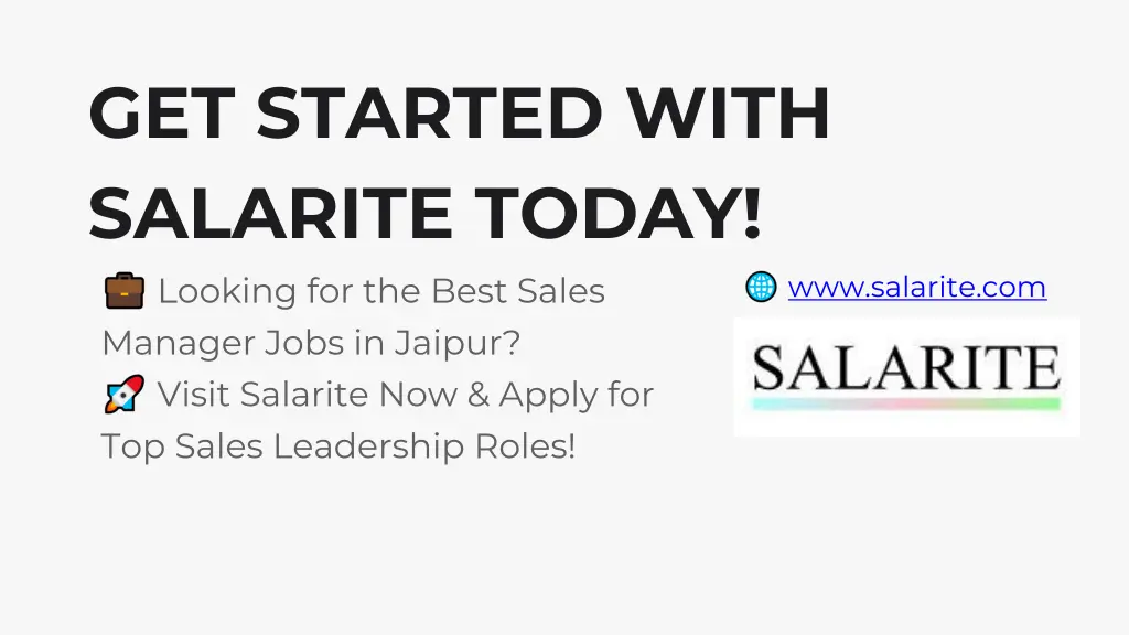 get started with salarite today looking