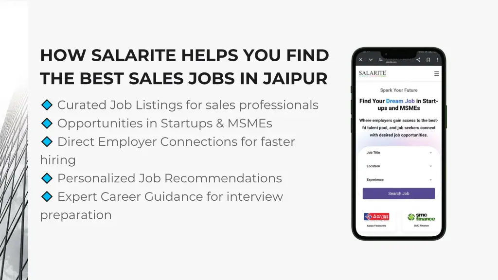how salarite helps you find the best sales jobs