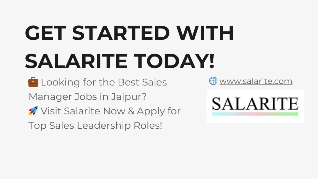 get started with salarite today looking